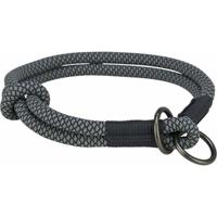 Trainingshalsbanden voor honden Trixie Soft Rope Zwart Grijs XS/S 30 cm
