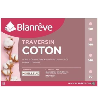 BLANREVE Katoenen bolster - 90 cm - Wit