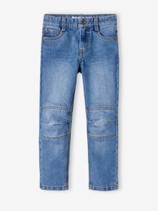 Rechte jeans voor jongens MorphologiK indestructible "waterless" met heupomtrek medium denim stone