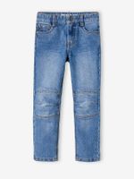 Rechte jeans voor jongens MorphologiK indestructible "waterless" met heupomtrek medium denim stone - thumbnail