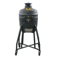 GRLLR Ember Classic 16 Onderstel Charocal Black Kamado BBQ Mat Zwart Trolley Stand