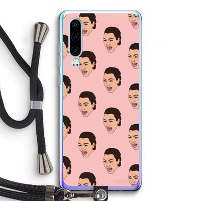 Ugly Cry Call: Huawei P30 Transparant Hoesje met koord