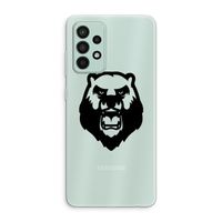 Angry Bear (black): Samsung Galaxy A52s 5G Transparant Hoesje