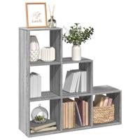 Kamerscherm / boekenkast 3-laags 99x29x99 cm hout grijs sonoma