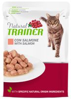 NATURAL TRAINER CAT ADULT SALMON POUCH 12X85 GR - thumbnail