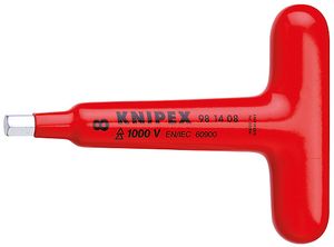 Knipex 981405 | Schroevendraaier voor binnenzeskantschroeven | met T-greep | 120 mm | 5 mm | VDE - 981405