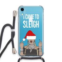 Came To Sleigh: iPhone XR Transparant Hoesje met koord Came To Sleigh: iPhone XR Transparant Hoesje met koord