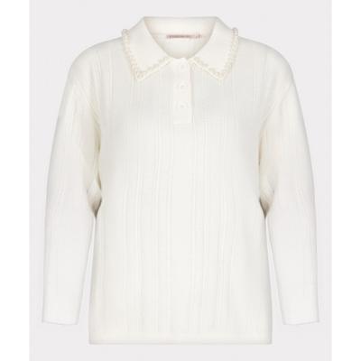 Esqualo - Wit | Dames | Trui | Wit | M | regular | Kamst mode