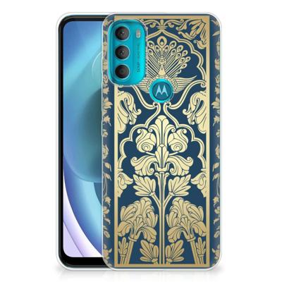 Motorola Moto G71 5G | TPU Case | Beige Flowers