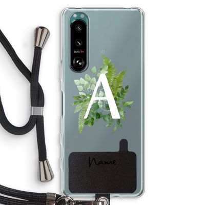 Green Brush: Sony Xperia 5 III Transparant Hoesje met koord
