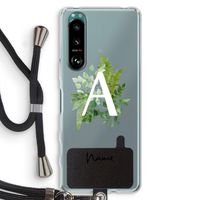 Green Brush: Sony Xperia 5 III Transparant Hoesje met koord