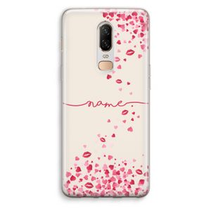 Hartjes en kusjes: OnePlus 6 Transparant Hoesje