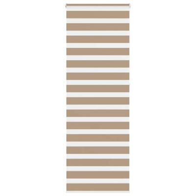 Zebra Blind 90x230 cm stofbreedte 85,9 cm polyester zandbruin