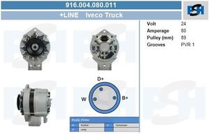 Dynamo Iveco 80A 916004080011