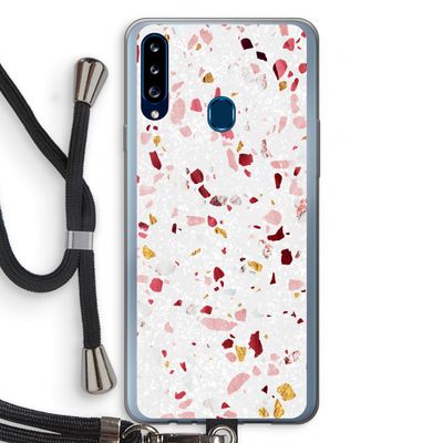 Terrazzo N°9: Samsung Galaxy A20s Transparant Hoesje met koord