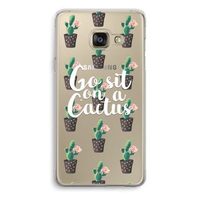 Cactus quote: Samsung A3 (2017) Transparant Hoesje