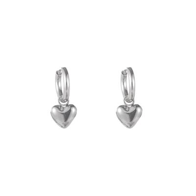Go Dutch Label Oorringen met Hartje Zilver