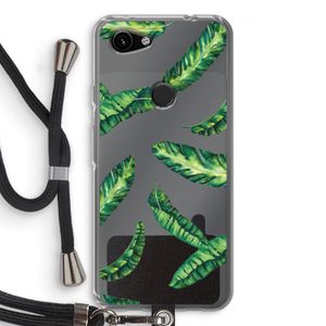 Lange bladeren: Pixel 3a Transparant Hoesje met koord