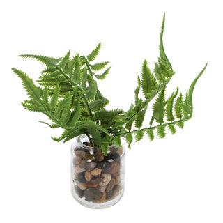 Countryfield Kunstplant pteropsida in pot 19 cm groen assorti