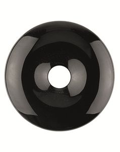 Obsidiaan Zwart Donut (40 mm)