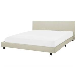 Beliani - ALBI - Tweepersoonsbed - Beige - 180 x 200 cm - Polyester