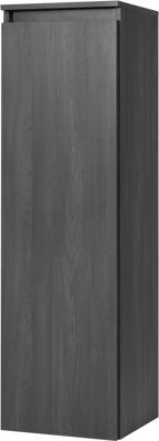Saqu Gaia halfhoge kast links 35x34x120cm gebrand zwart