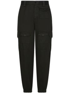 Dolce & Gabbana pantalon cargo à taille haute - Noir