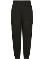 Dolce & Gabbana pantalon cargo à taille haute - Noir