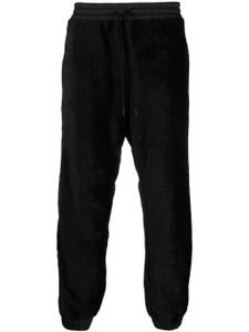 Moncler Grenoble pantalon de jogging droit en velours - Noir