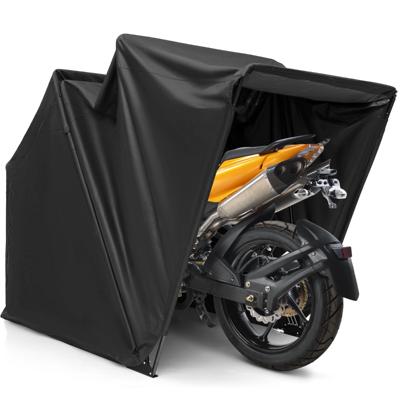 Robuuste Buiten Motorstalling met Oxford Stoffen Bekleding Oprolbare Gaasramen Draagbare Waterdichte Shelter 345 x 137 x 190 cm