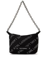 Karl Lagerfeld mini Essential crystal-embellished shoulder bag - Noir - thumbnail