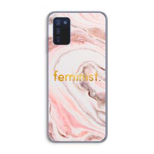 Feminist: Samsung Galaxy A03s Transparant Hoesje