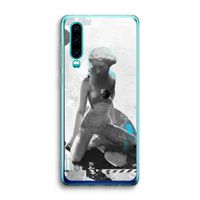 I will not feel a thing: Huawei P30 Transparant Hoesje
