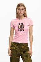 T-shirt met korte mouwen met print - RED - S