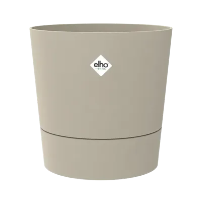 Pot foss d43cm paddenstoel beige met wielen