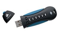 Corsair Padlock 3 USB flash drive 128 GB USB Type-A 3.2 Gen 1 (3.1 Gen 1) Zwart, Blauw - thumbnail