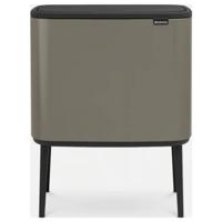 brabantia Bo Touch Bin 316142 Afvalbak 34 l Staal (l x b x h) 312 x 540 x 680 mm Platinum/Black 1 stuk(s)