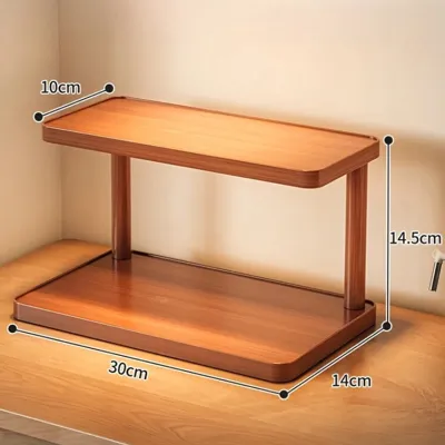 BambuCasa 2-Laags Houten Opbergrek BambuCasa 2-Laags Houten Opbergrek