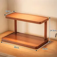 BambuCasa 2-Laags Houten Opbergrek
