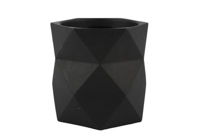 Decostar Countryfield Bloempot rondmbo L zwart