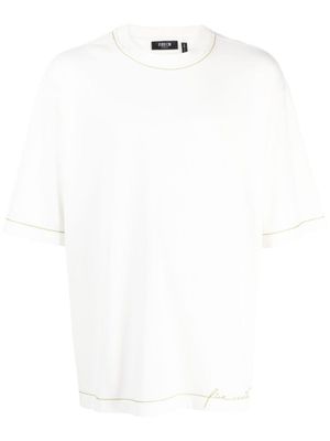 FIVE CM t-shirt en coton à logo imprimé - Blanc