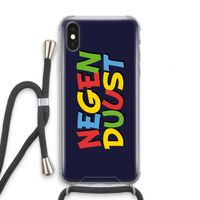 90's One: iPhone XS Transparant Hoesje met koord