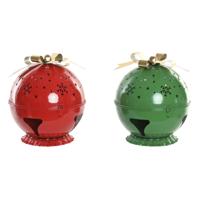 Kerstversiering Home ESPRIT Rood Groen Gouden 31,5 X 31,5 X 35,5 CM (2 Stuks)