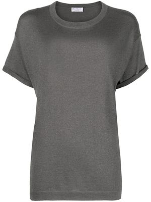 Brunello Cucinelli t-shirt à encolure ronde - Gris