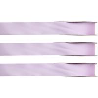 Hobby/decoratie satijnen lint - 3x - lila - 1 cm x 25 meter - cadeauverpakking - polyester Hobby/decoratie satijnen lint - 3x - lila - 1 cm x 25 meter - cadeauverpakking - polyester
