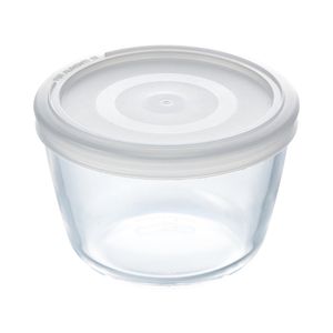 Pyrex Cook and Freeze Ronde Glazen Vershoudschaal met Deksel 0.6L