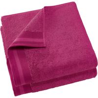 De Witte Lietaer badhanddoek Contessa 70 x 140 cm paars 2 stuks - thumbnail