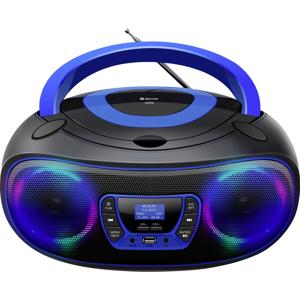 Denver TDB-212BU Radio/CD-speler DAB+, DAB, FM AUX, USB, Bluetooth, CD Zwart, Blauw