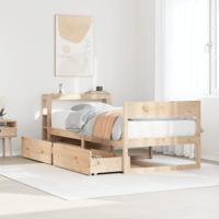 Bedframe zonder matras massief grenenhout 90x190 cm