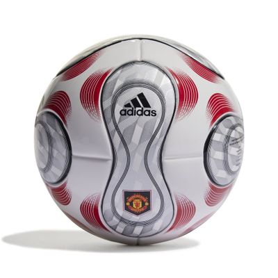 Manchester United Voetbal Mini Thuis - Wit/Zilver/Zwart/Rood Manchester United Voetbal Mini Thuis - Wit/Zilver/Zwart/Rood
